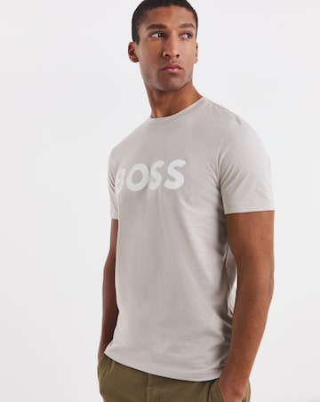 BOSS Short Sleeve Classic Logo T-Shirt - Grey