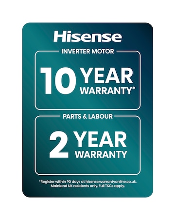 Hisense 7 Series DH7S107BB AI Wifi-enabled 10kg Heat Pump Tumble Dryer - Black