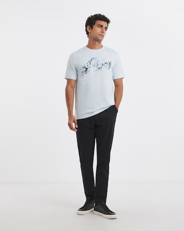 BOSS Short Sleeve Graphic Logo T-Shirt - Light Blue