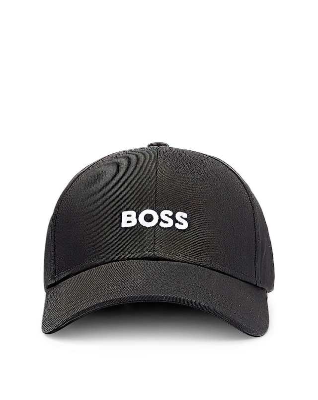 BOSS Cotton Twill Logo Cap in Black
