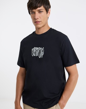 Napapijri Yukis Back Graphic T-Shirt - Black