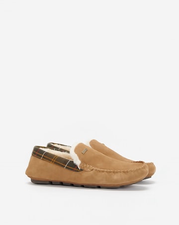 Barbour Monty Moccasin Slipper - Camel