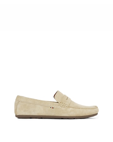 Tommy Hilfiger Suede Driving Shoe - Natural