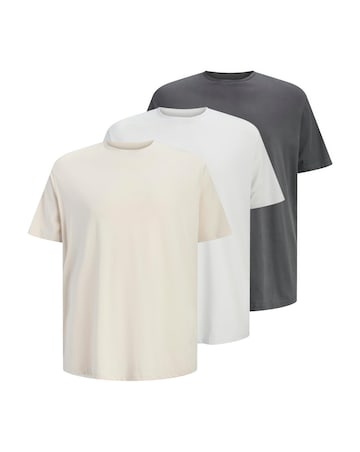 Jack & Jones Kevin Back Graphic T-Shirt 3 Pack - Multi