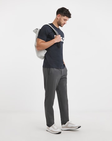 BOSS Short Sleeve Raised Logo T-Shirt - Dark Blue