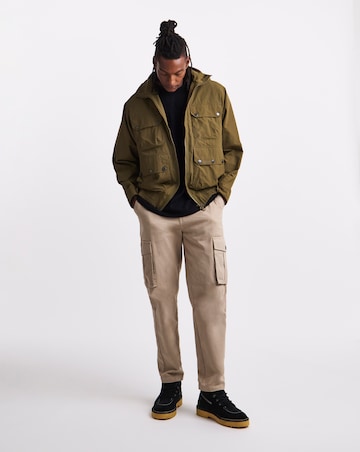 Barbour Re-Engineered Hooded Showerproof Flight Bedale Jacket - Beech