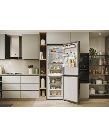 HOOVER HONCQ2T618EXK 60 x 185cm Refrigerator (Silver)