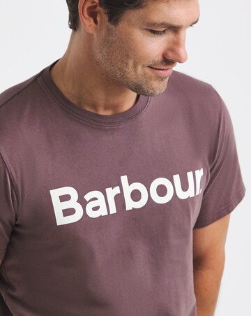Barbour Short Sleeve Logo T-Shirt - Peppercorn