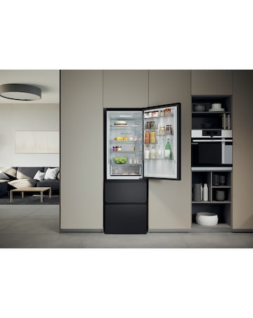 Haier Series 3 HTW3618ENPB Wifi Connect 185cm 60/40 Fridge Freezer - Slate Black