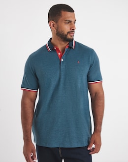 Jack &amp; Jones Premium Paulos Tipped Polo - Blue