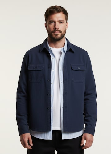 Plain Twill Overshirt Regular
