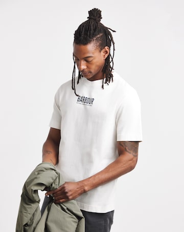 Barbour Short Sleeve Morden Relaxed Graphic T-Shirt - Neutral
