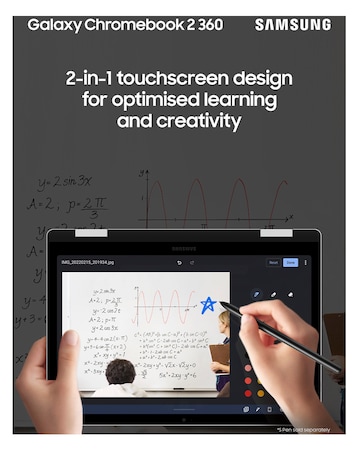 Samsung Galaxy Chromebook2 360 12.4in CEL 4GB 64GB - Silver