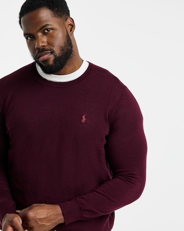 Polo Ralph Lauren Merino Wool Crew Jumper -Wine