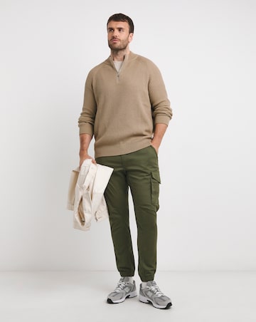 Jack & Jones Pannel Knit Half Zip Jumper