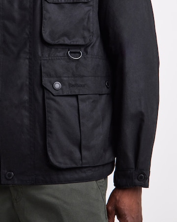 Barbour Re-Engineered Utility Bedale Wax Jacket - Black