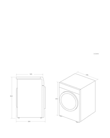 Hoover H-Dry 350 HRE C9TBE-80 Wifi Connected 9kg Condenser Tumble Dryer - White