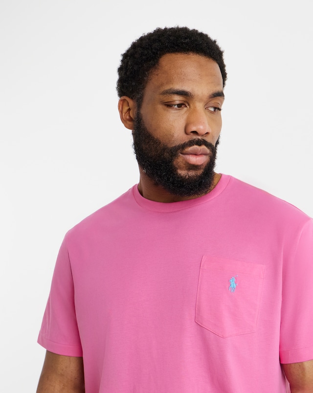 Polo Ralph Lauren Classic Short Sleeve Pocket T-Shirt - Bright Pink