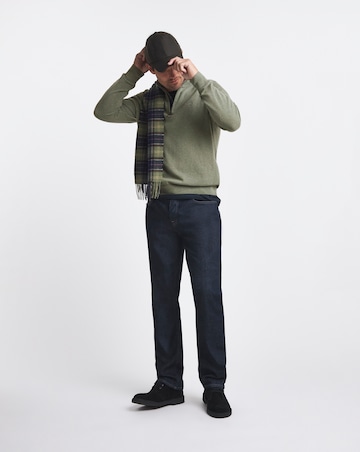 Barbour Cotton 1/2 Zip Knitted Jumper- Olive