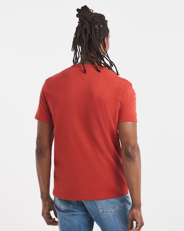Tommy Jeans Short Sleeve Applique Graphic T-Shirt - Red