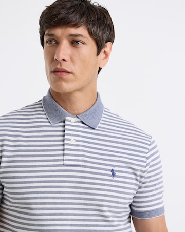 Polo Ralph Lauren Short Sleeve Stripe Polo - Navy/White