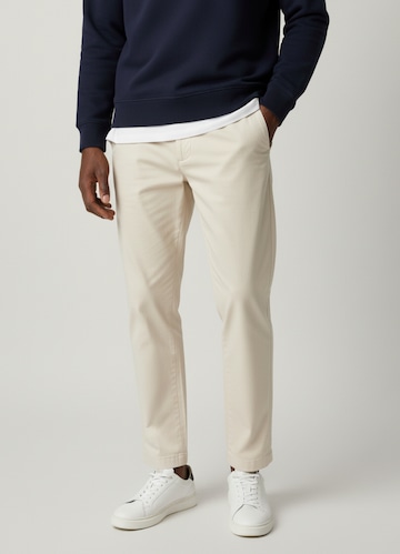 Pleat Front Loose Tapered Fit Chino