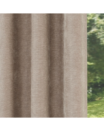 Knightsbridge Chenille Black Out Eyelet Curtains