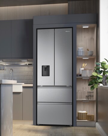 Hisense RF632N4WIE Fridge Freezer - Stainless Steel E Rated