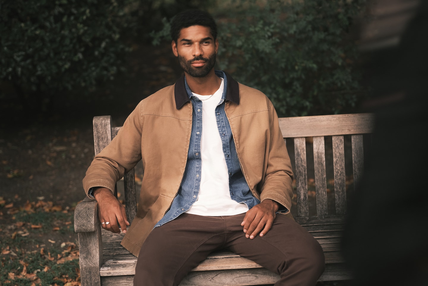Union Washed Worker Jacket with Denim Shirt