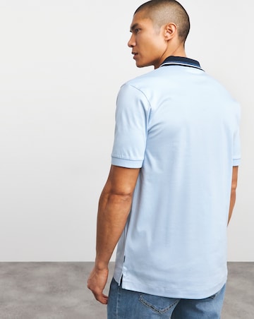 BOSS Contrast Knitted Collar Polo Shirt