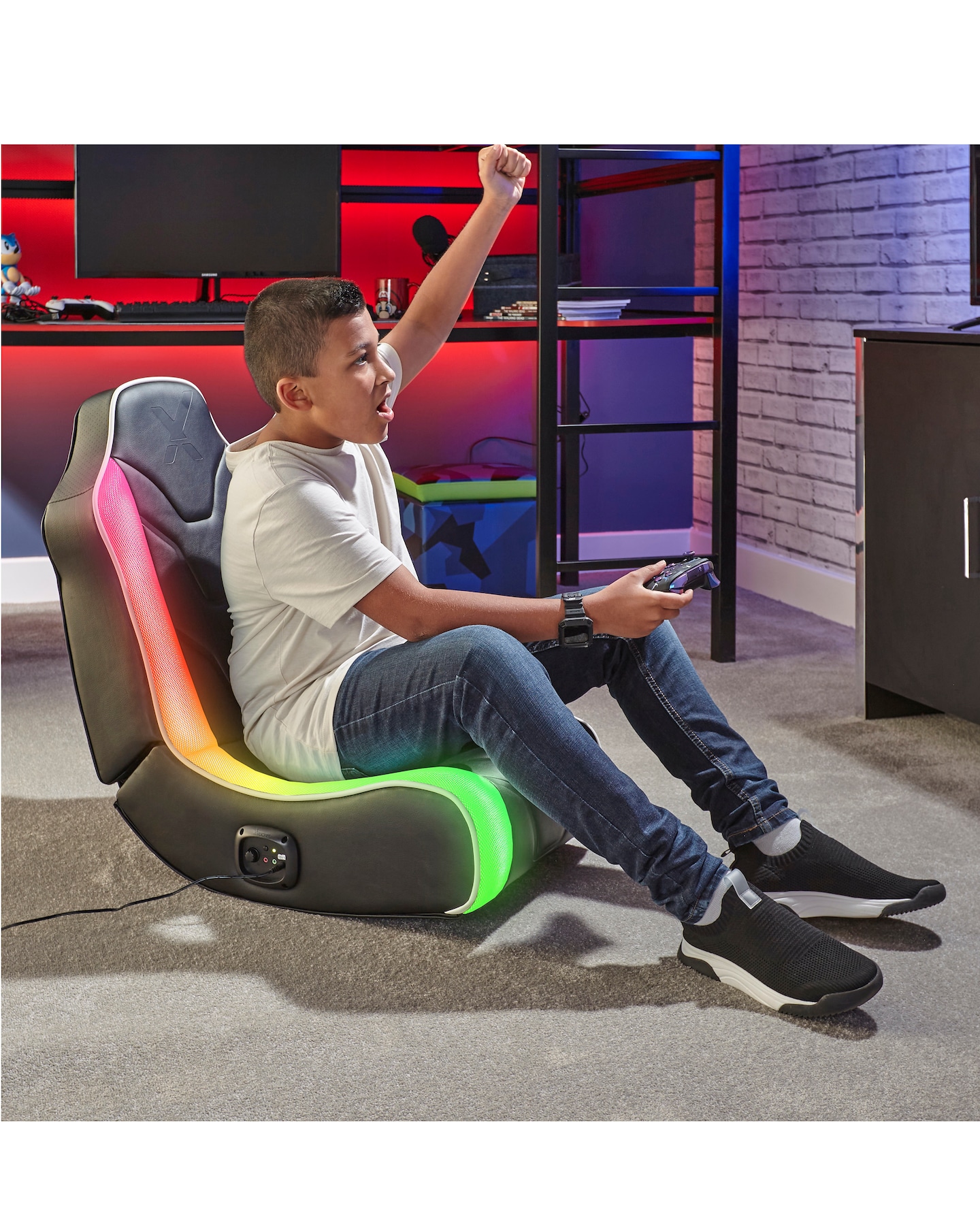 X Rocker Chimera RGB 2.0 Stereo Audio Gaming Chair with Vibrant LED Light Jacamo