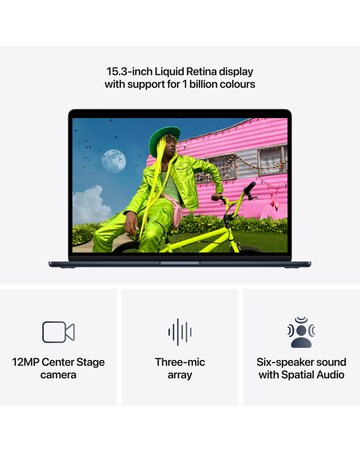 Apple MacBook Air (M5, 2026) 15in 10-core CPU 10-core GPU 16GB 512GB - Midnight