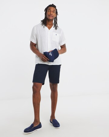 Polo Ralph Lauren Short Sleeve Linen Resort Shirt - White