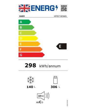 Haier HFR5719ENMG 70cm French Door Fridge Freezer - Silver