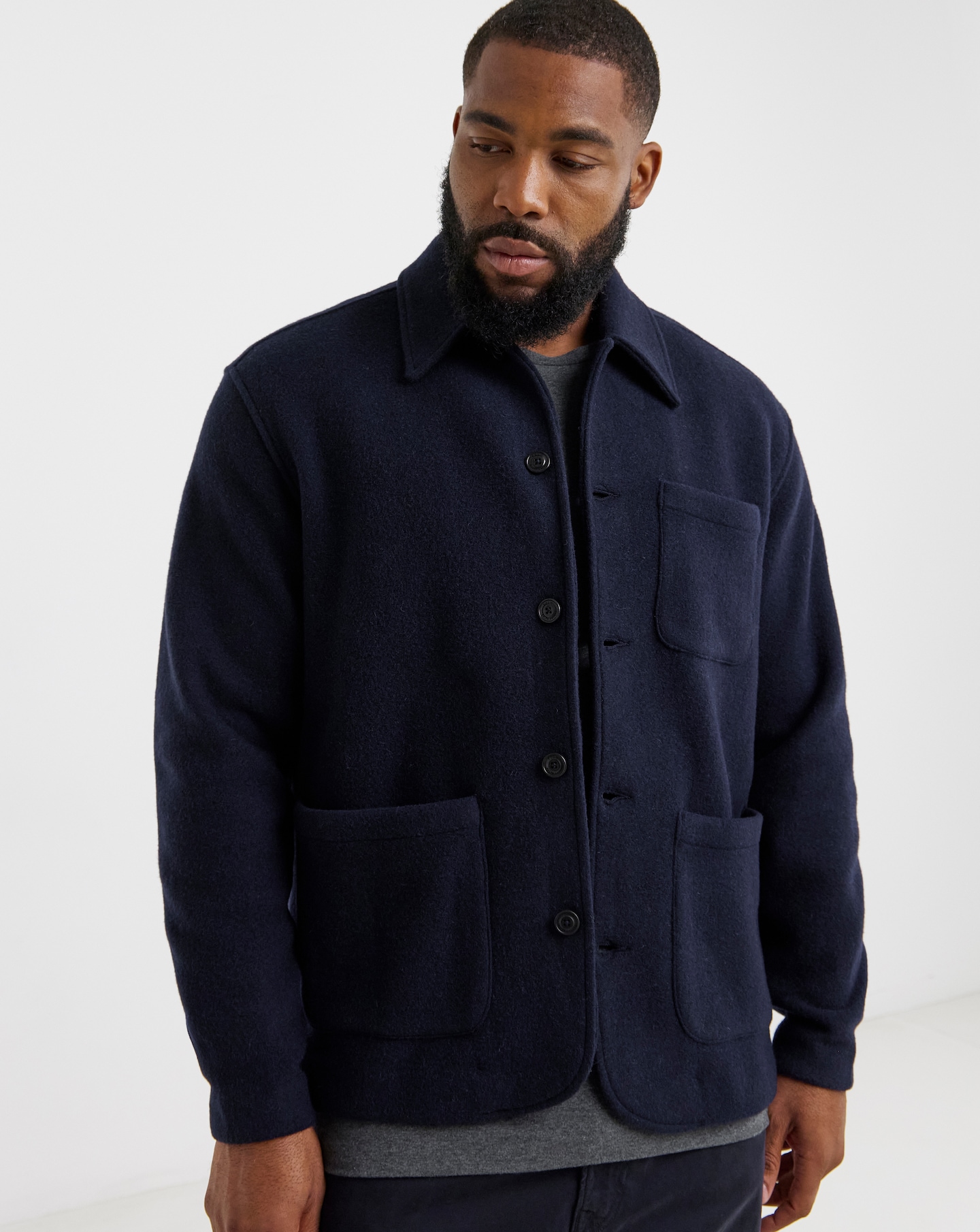 Polo Ralph Lauren Brushed Pocket Overshirt - Navy | Jacamo