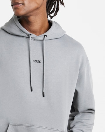 BOSS Centre Logo Hoodie - Charcoal