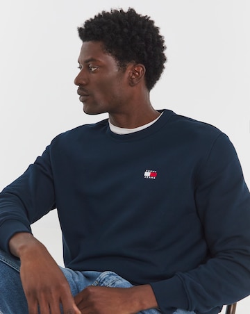Tommy Jeans Badge Crew Sweatshirt - Navy