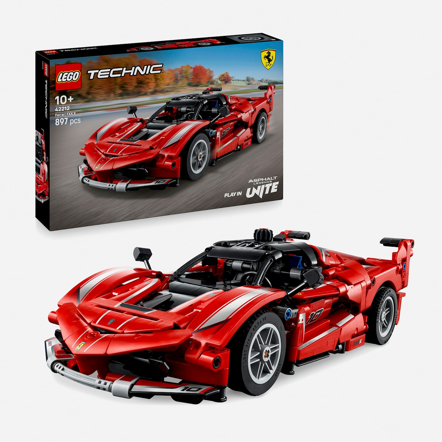 LEGO Technic Ferrari FXX K Set Model Car Kit, STEM Building Toy 42212 pictured