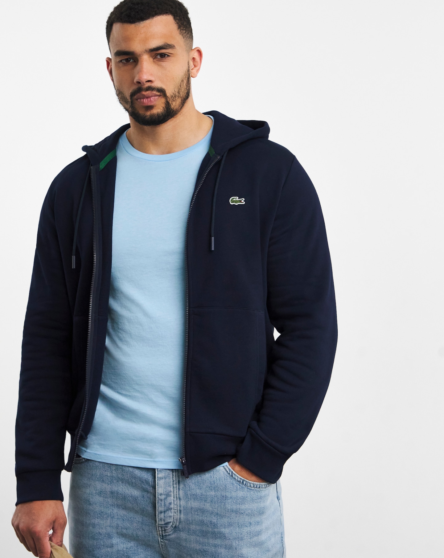 Men's Lacoste Jacamo Lacoste Lacoste Classic Navy Zip Through