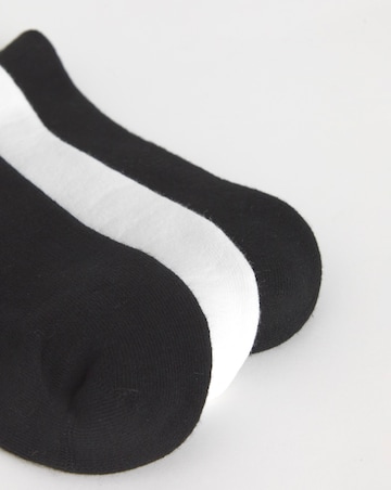BOSS 3 Pack Rib Logo Sport Sock - Black/White