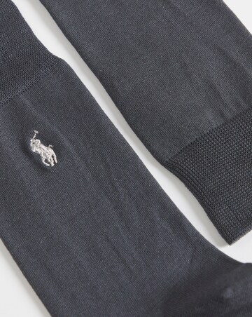 Polo Ralph Lauren 2 Pack Mercerized Crew Sock - Dark Grey