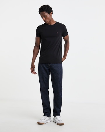 Tommy Hilfiger Short Sleeve Classic Slim Stretch T-Shirt - Black