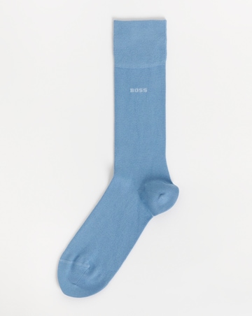 BOSS 2 Pack Bamboo Sock - Blue Multi