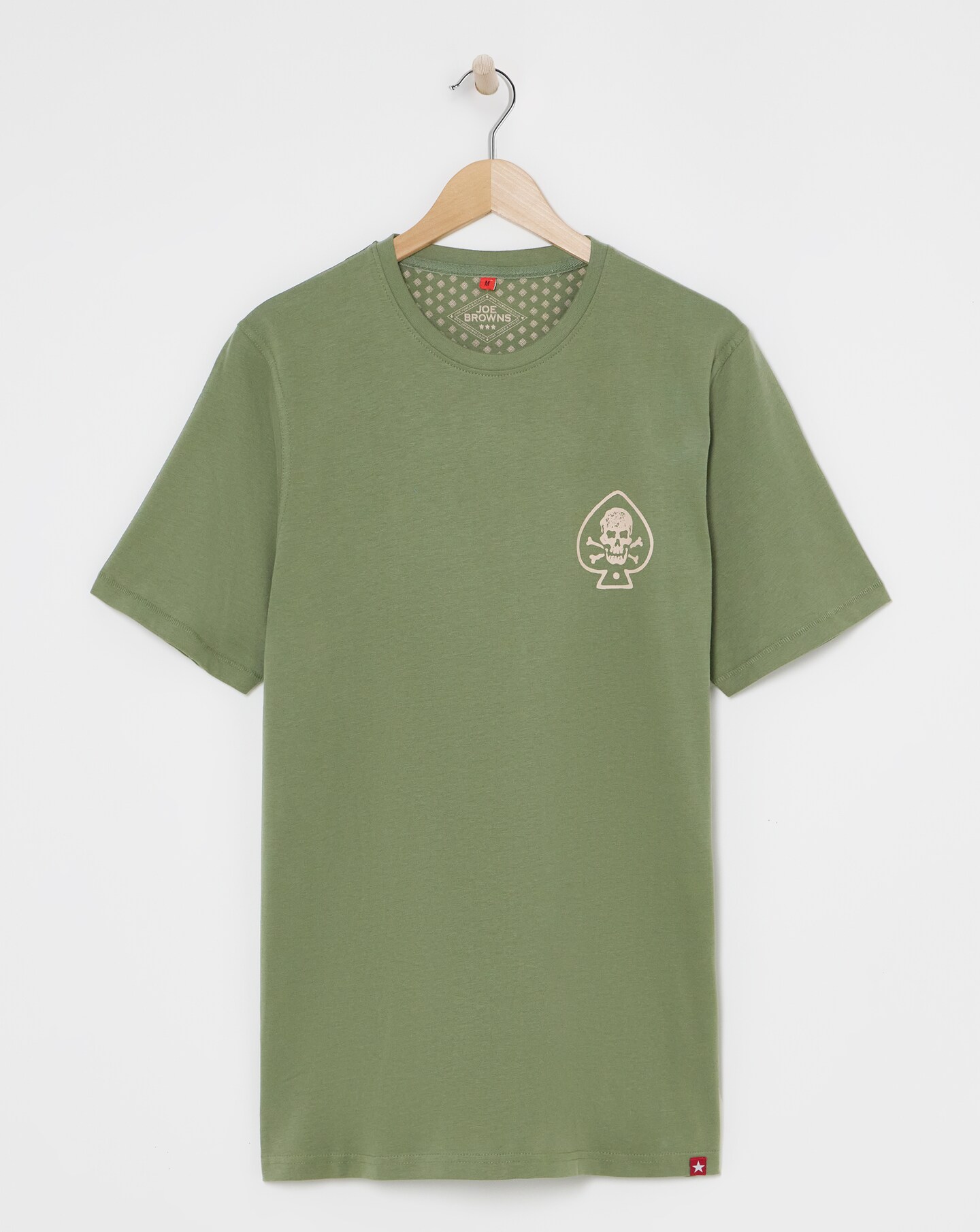Joe Browns Bulldog on a Motorbike Short Sleeve Graphic T-Shirt, Verde, XL Uomo