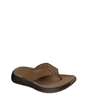 Skechers Street Retro Jogger Tate Thong Sandal - Brown
