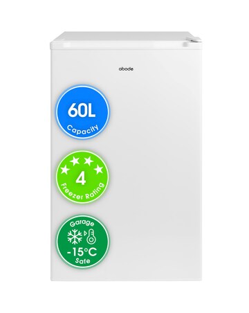 Abode A85UCFZ482E1W 50cm Undercounter Freezer - White