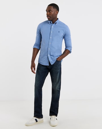 Polo Ralph Lauren Long Sleeve Stretch Jersey Shirt - Blue
