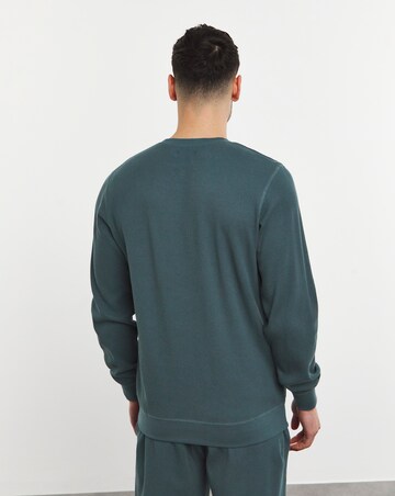 Waffle Crew Neck Sweatshirt