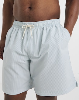 Jack Jones Seersucker Stripe Shorts - Blue Stripe
