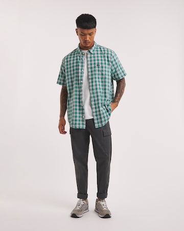Lee Button Down Short Sleeve Shirt - Green